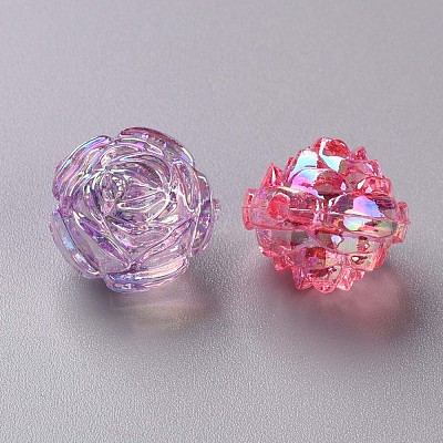 Transparent Acrylic Beads TACR-S154-31C-1