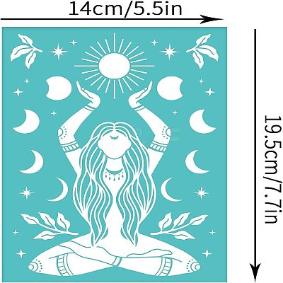 Self-Adhesive Silk Screen Printing Stencil DIY-WH0337-044-1