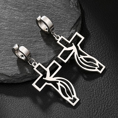 201 Stainless Steel Clip-on Earrings FS-WGD509B-09-1