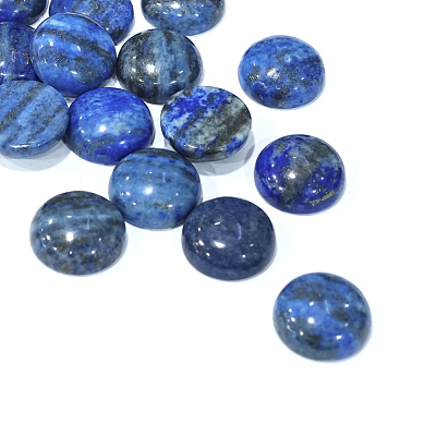 Dyed Natural Lapis Lazuli Gemstone Dome/Half Round Cabochons G-J330-06-16mm-1