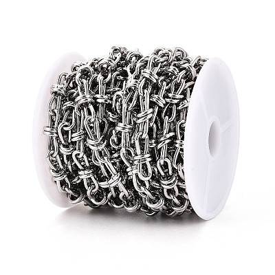 Brass knot Link Chains CHC-T018-22P-1