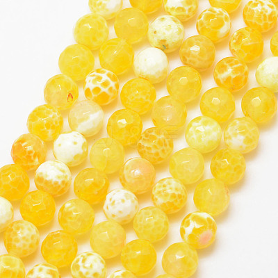 Natural Fire Crackle Agate Bead Strands X-G-K166-07F-6mm-07-1