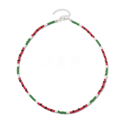 MIYUKI Round Rocailles Beaded Necklaces X1-NJEW-TA00160-1