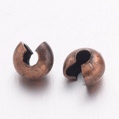 Iron Crimp Beads Covers X-IFIN-H028-NFR-NF-1