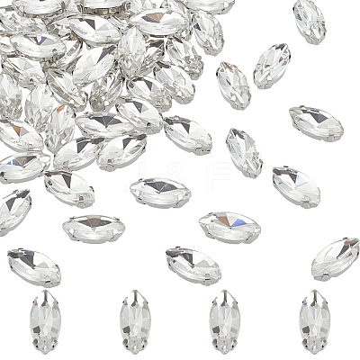 80Pcs Sew on Rhinestone DIY-MA0005-55C-1