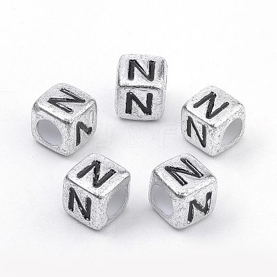 Plated Acrylic Beads PB43C9308-N-1