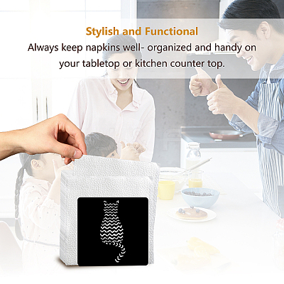 Iron Napkin Holder DJEW-WH0020-005-1