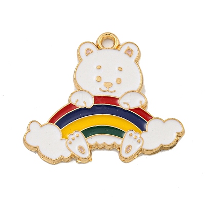 Alloy Enamel Pendants ENAM-H045-02B-G02-1