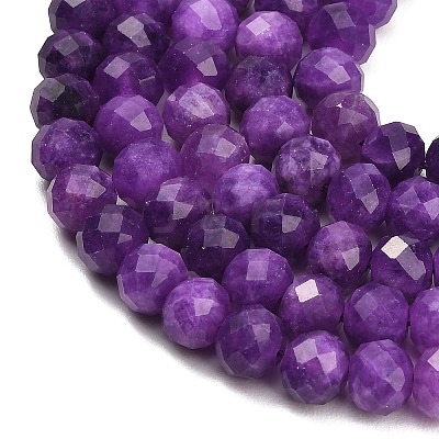 Faceted Dyed Natural White Jade Beads Strands GG-CBAE966-01B-T-1