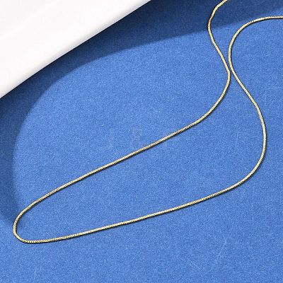 0.8MM Brass Box Chain Adjustable Slider Necklaces KK-H533-09B-G-1