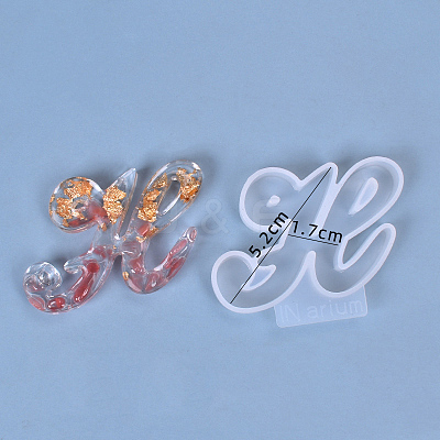 Letter DIY Silicone Molds DIY-I034-08H-1