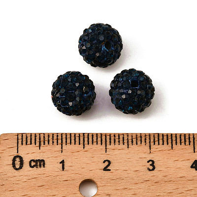 Pave Disco Ball Beads X-RB-A130-10mm-7-1
