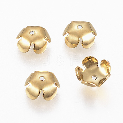 Ion Plating(IP) 304 Stainless Steel Bead Cap LS-STAS-E145-06G-1