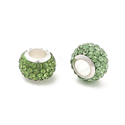 Rondelle Polymer Clay European Beads FIND-U001-01O-1