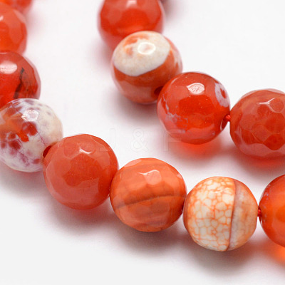 Natural Fire Crackle Agate Bead Strands X-G-K166-07F-10mm-14-1