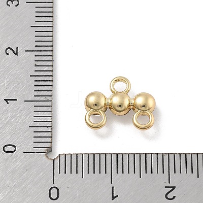 Brass Micro Pave Clear Cubic Zirconia Chandelier Components Link KK-D283-11G-1