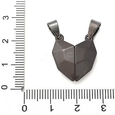 Alloy Enamel Split Pendants STAS-M114-07B-01-1