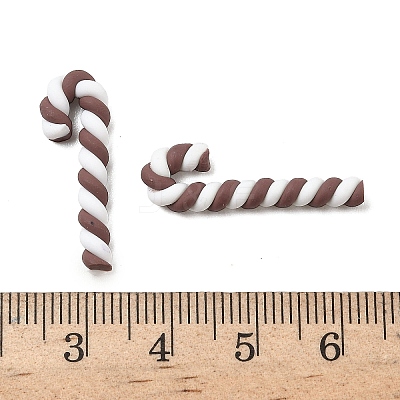 Christmas Candy Cane Handmade Polymer Clay Beads CLAY-P005-03A-04-1