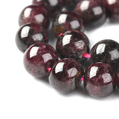 Natural Garnet Beads Strands X-G-J376-37-8mm-1