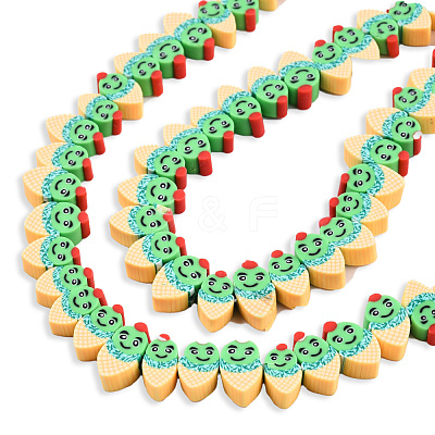Handmade Polymer Clay Beads Strands CLAY-N008-070-B01-1