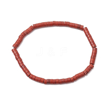7Pcs Natural Red Aventurine/ Red Jasper/ Green Aventurine/ Tiger Eye/ Turquoise/ Lapis Lazuli/ Lepidolite Beads Stretch Bracelets for Women BJEW-JB11670-1