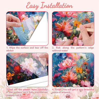 3 Sheets 3 Styles PVC Waterproof Decorative Stickers DIY-WH0404-286-1