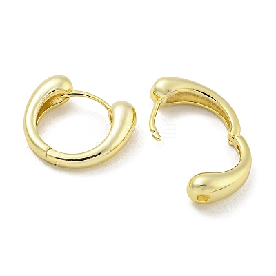 Brass Hoop Earrings EJEW-L211-010K-G-1