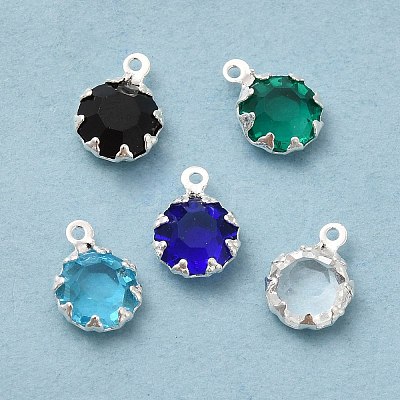 Eco-Friendly Glass Charms KK-H442-63S-1