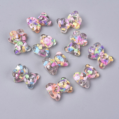 Candy Color Transparent Resin Cabochon RESI-WH0008-34B-1