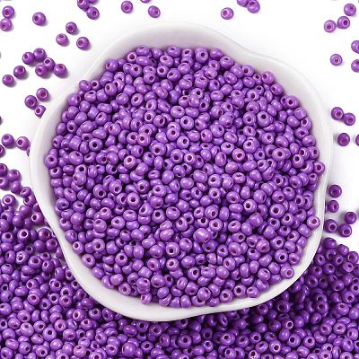 8/0 Baking Paint Glass Seed Beads X1-SEED-M012-02A-40-1