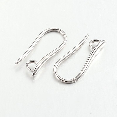 Brass Earring Hooks for Earring Designs X-KK-M142-02P-RS-1