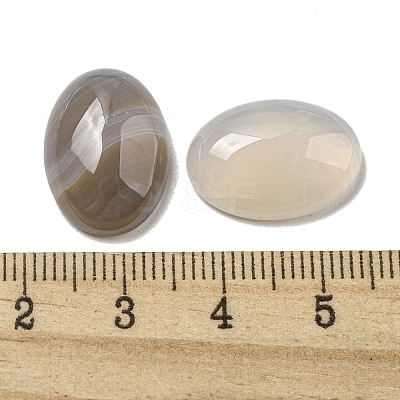 Natural Grey Agate Gemstone Cabochons G-C115-01A-26-1