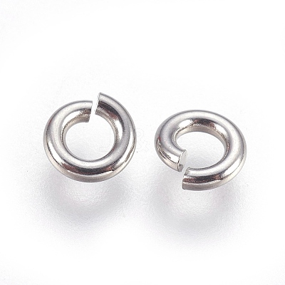 Tarnish Resistant 304 Stainless Steel Saw Cut Open Jump Rings X-STAS-P212-25P-12-1