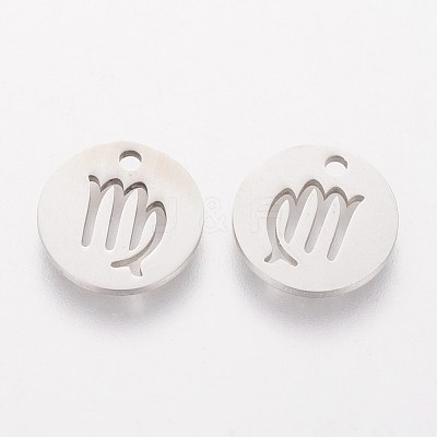 Non-Tarnish 304 Stainless Steel Charms STAS-Q201-T095-6-1