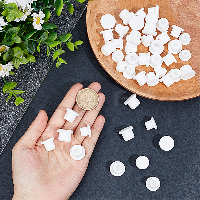 50Pcs 5 Styles Silicone Bottle Seal Plug AJEW-GF0006-76-1