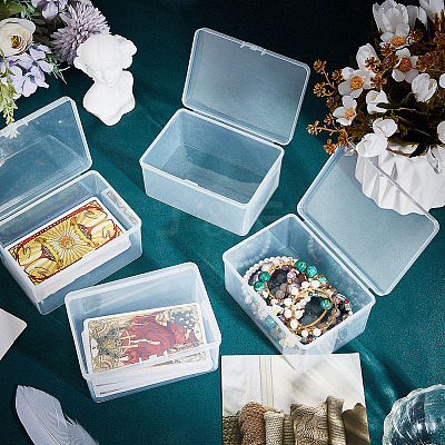Plastic Bead Containers with Hinged Lid CON-WH0089-74-1