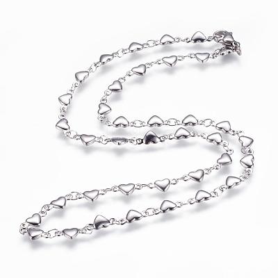 Non-Tarnish 304 Stainless Steel Chain Necklaces STAS-P164-21P-1
