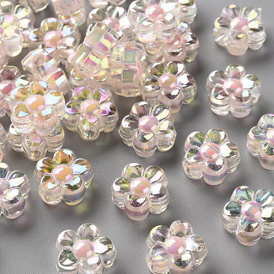 Transparent Acrylic Beads TACR-S152-06B-SS2112-1