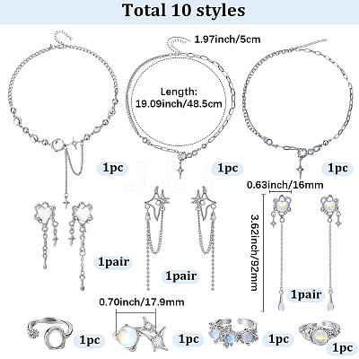 Jewelry Sets SJEW-BM0001-01-1
