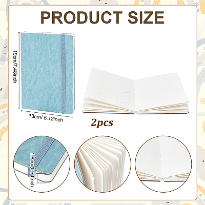 Rectangle Watercolor Sketchbook AJEW-WH0455-310B-B-1