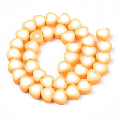 Handmade Polymer Clay Bead Strands CLAY-S096-044F-1