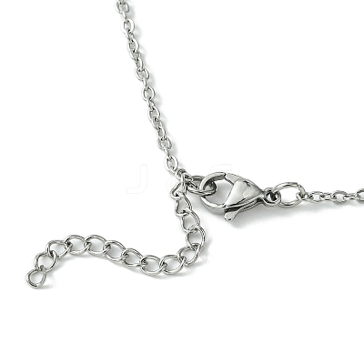 Crystal Cage Holder Necklace NJEW-JN04602-01-1