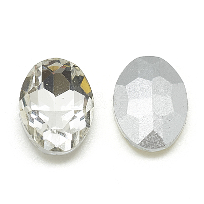 Pointed Back Glass Rhinestone Cabochons RGLA-T080-13x18mm-01-1