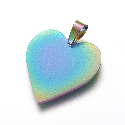 304 Stainless Steel Mirror Polished Finish Stamping Blank Tag Pendants STAS-F214-02M-1