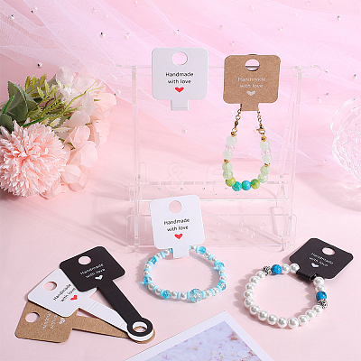 150Pcs 3 Colors Paper Display Cards CDIS-SC0001-09-1
