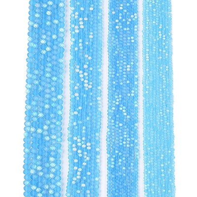 Transparent Glass Beads Strands EGLA-A044-T3mm-MB08-1