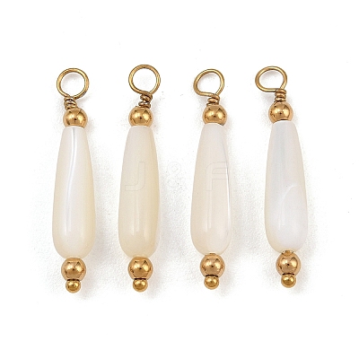 Natural Freshwater Shell Pendants SH-CBA5EEC-15G-1