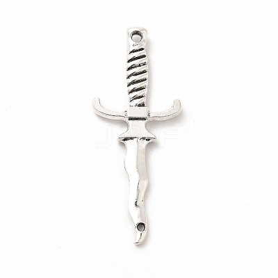 Tibetan Style Alloy Connector Charms PALLOY-M207-05AS-1