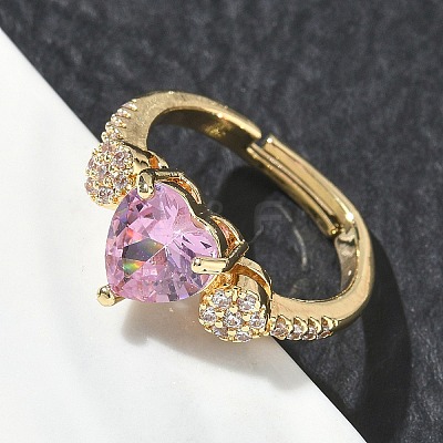 Brass Adjustable Finger Ring for Women CU-CBA7E55-05G-1