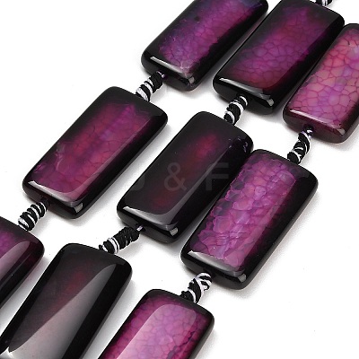 Natural Dragon Veins Agate Beads Strands GG-CBA2A74-01A-1